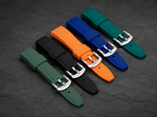Black Silicone Watch Strap