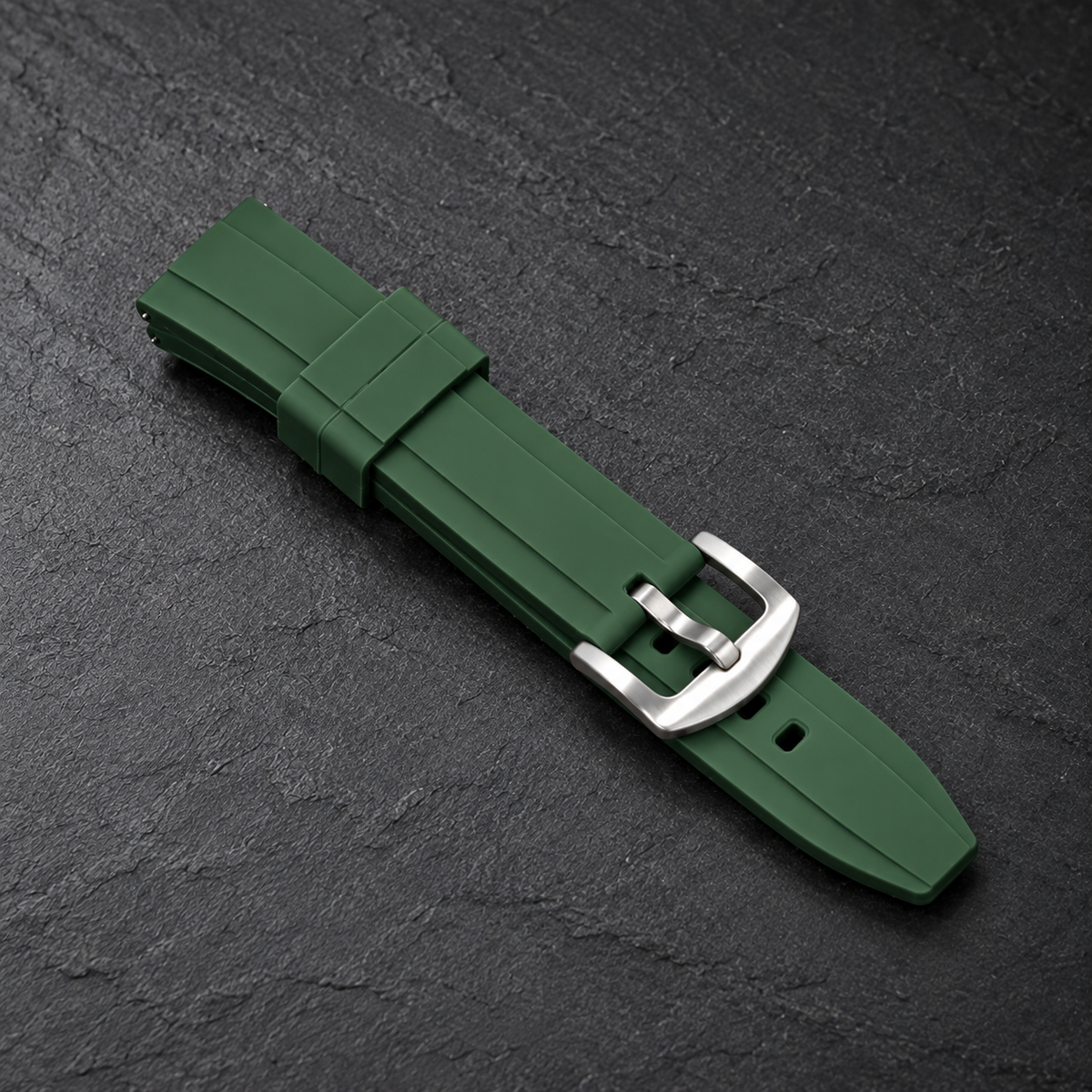 Moss Green Silicone Watch Strap
